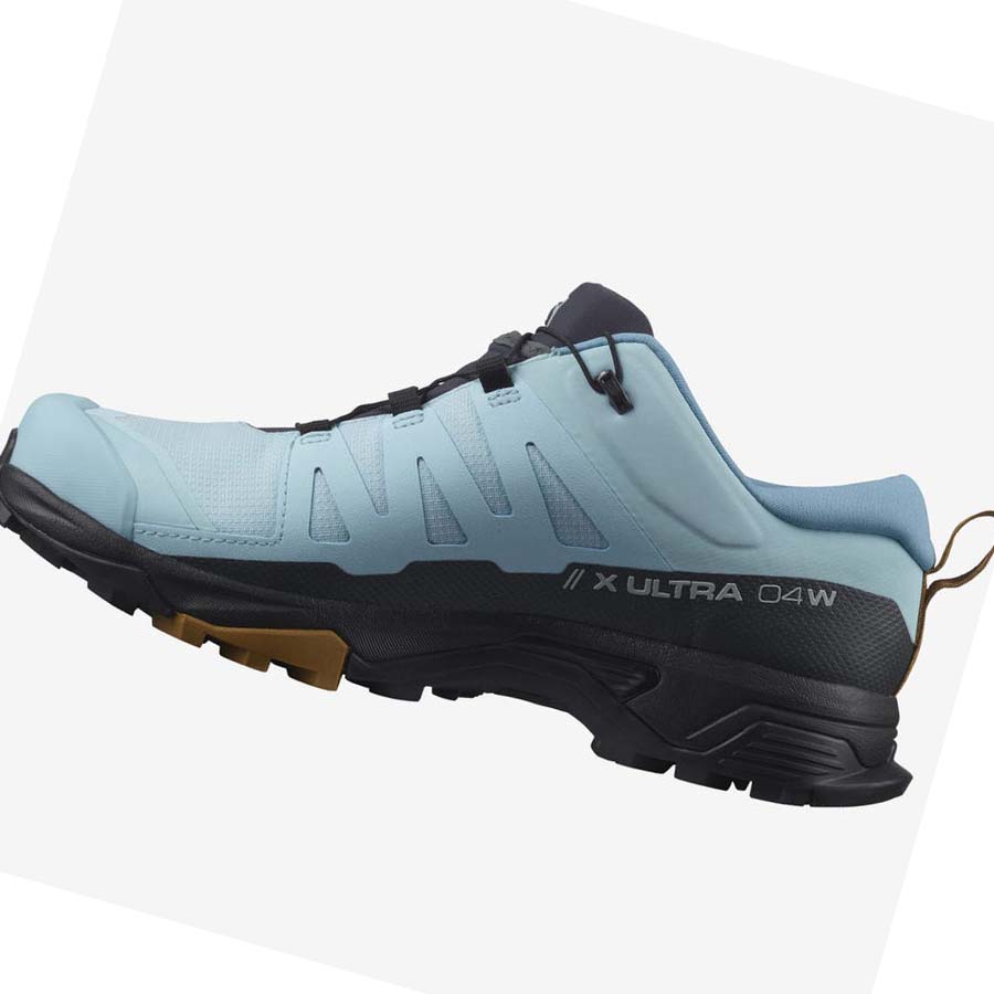 Salomon WoX ULTRA 4 GORE-TEX Túracipő Női Fekete Kék | HU 2802LIS